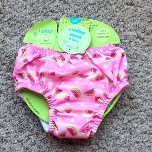 I Play NWT Reusable Watermelon Swim Diaper Coverup